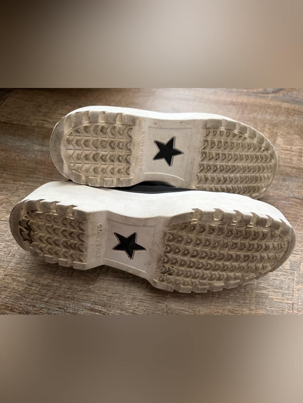 Converse Black & White Platform High-Top Sneaker - Picture 12 of 13